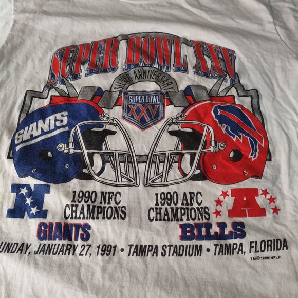 TEAM EDITION APPAREL MENS T-SHIRT ONE SIZE FITS SUPER BOWL XXV - Picture 2 of 9